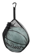 Dragkedja Basketboll Nätväska, Multifunktionell Bärbar Nätväska för Basketboll, Fotboll, Handboll, Volleyboll, Svart