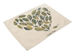 Cartoon Animal Cotton Linen Cloth Heat Insulation Vintage