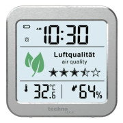 Väderstation Techno Line WL1020 - Multifunktionell och silvrig med stilren design. Få koll på vädret med denna moderna väderstation.