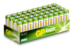 GP Super Alkaliska AA-batterier (LR6) Box 40-P