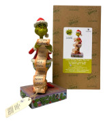 Disney - Figurin - Grinch håller Naughty/Nice önskelista Design Jim Shore