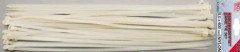 Sortiment av vita plastslipsar 8,0 x 600 mm 20 st