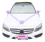 Bröllopsbil Krans, Ros Dekoration för Brudbil, Smycken med Konstgjorda Blommor