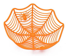 Halloween Fruktkorg Halloween Korg Godiskorg Fruktkorg Kreativ Plast Datian Nät Dekorera Halloween Festtillbehör 4:e Dator（Orange）