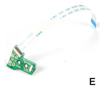 PS4-kontroller Micro USB-laddningsuttag Kretskortportkabel grön JDS055