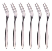 Mini cocktailgafflar Appetitggafflar Rostfritt stål Fruktgafflar Dessertgafflar Smakgafflar, gemensamt handtag
