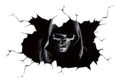 Happy Halloween Tyst Skalle Dekal Fönster Hem Dekoration