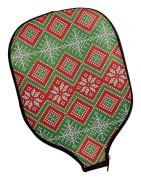 Dragkedja Paddelfodral, Skyddande Fodral för Padelracketar och Pickleball Paddel, Förvaringsväska för Padelbollar Jul