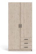 TVILUM Sprint Garderob 2 dörrar + 3 lådor - ParcelJackson Hickory Jackson Hickory