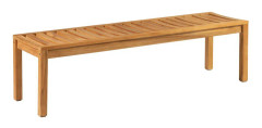 COMFORT 3-sits Tennisbänk Teak/Brun