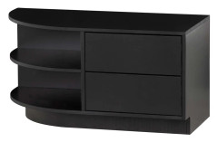 WOOOD - Tv-bänk Finca rund vänster 78 cm - Svart - TV-bänkar & mediabänkar - Från Homeroom