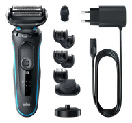Braun Series 5 51-M4500cs - Rakapparat - sladdlös - mint blue