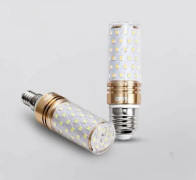 LED-lampa e27 stor superljus skruvlampa LED majsbubbla vitt ljus 12W