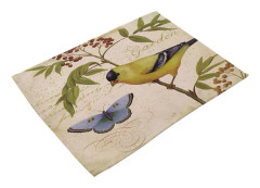 Cartoon Animal Cotton Linen Cloth Heat Insulation Vintage