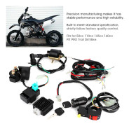Komplett startmotor kabelstamme kit för 110cc Dirt Bike modifierade delar