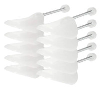 5 par skostöd justerbar storlek UK 5-11, skobåge i plast, skoblock, transparent