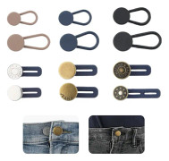 12 st jeans midje knappförlängare, justerbar byxknappförlängare utan sömnad omedelbar midjeförlängare set jeans midjeförlängare (4 storlekar)