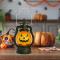 Hängande ponnylampa i form av pumpahuvud - Halloweendekoration