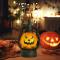 Hängande ponnylampa i form av pumpahuvud - Halloweendekoration
