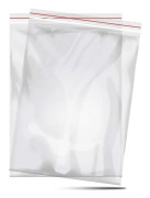 100-pack blixtlåspåsar - 100 x 150 mm - Kraftiga påsar med snäppstängning - För bättre organisation - Återförslutningsbar plast
