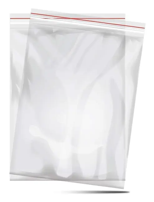 100-pack blixtlåspåsar - 100 x 150 mm - Kraftiga påsar med snäppstängning - För bättre organisation - Återförslutningsbar plast