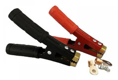 Batteriladdningsklämma för bil, klämkontaktkabel, bilmodifieringstillbehör (svart röd) (2 st)