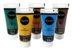 Pigment Akrylfärg naturmix 75ml x 5st/fp