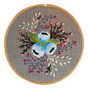 Tredimensionell blomma DIY tyg broderikit nybörjare present tredimensionell blomma DIY handarbete heminredning stygn 3# 1Set