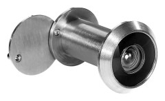 14mm Dörrkikare med 200° Vidvinkel för 35-55mm Dörrtjocklek med Sekretesskydd - Borstad Nickel