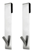Duschskärmkrokar, 2-pack duschskärmkrokar i rostfritt stål, glas S