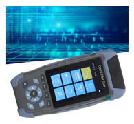 Optisk fibertestare 1310 1550nm OTDR Time Domain Reflectometer Mulit Function Tester 3.5in med FC till LC Adapter 110‑240V EU-kontakt