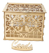 Elegant DIY bröllopskortlåda med lås kuvert presentkortlådor JM01369