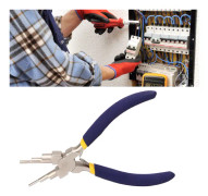 6-stegs tång för tillverkning av öglor - Multifunktionell ergonomisk handtag - Kolstålstrådsböjningstång för smyckestillverkning DIY