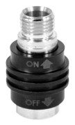 Best Divers Switch On/off For Regulator Hose Svart,Silver