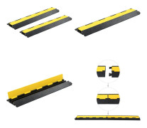 Kabelskydd 2 st 2 kanaler gummi 101,5 cm - Kabelskydd - Kabelramp - Home & Living