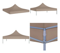 Tak till partytält 3x3 m taupe 270 g/m² - Tak Tält - Tak Partytält - Home & Living