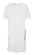 Urban Classics organiska t-shirt med slitsad klänning för kvinnor - vit