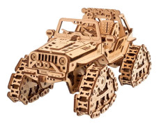 Ugears Bandad Terrängfordon Trämekanisk Modell Guld