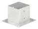Staketstolpar - Living Stolpfot 4 st galvaniserad metall 141 mm