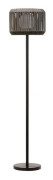 Golvlampa i konstrotting utomhus Pauleen Sunshine Elegance - svart/grå - 1480x330x330 mm