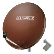 Schwaiger SPI9962SET9 SAT-antennsystem utan mottagare, 4 deltagare, 80 cm