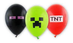 6-Pack Minecraft Latexballonger 30cm