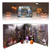 Halloween-nedräkning 2024, 31-dagars adventskalender med överraskningsfigurer, Halloween-plyschtomtar