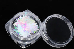 Julnaglar DIY Snöflingor Sekvenser Dekoration Nagel Manikyr Nagelkonst Tillbehör 6st