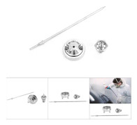 3 st. Rostfritt Stål Aircap Munstycke Nålstips Tillbehör Passar W-101 Pneumatisk Sprutpistol (1,3 mm)