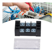 4-pack Trådbarriärblock Terminalremsa Professionell Högström TB Fixerad Skruvklämma Terminalblockremsa 600V 25A 3 Stift (2503)