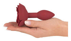 Rose Silicone Butt Plug - 10 CM