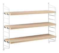 Pocket hylla vit/ek