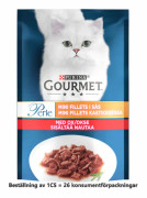 Våtfoder oxkött minifiléer i sås för Katt - 26 x 85 g
