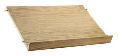 String - Tidningshylla trä 58x30cm ek - Hyllsystem - Nils Strinning - Träfärgad - Trä